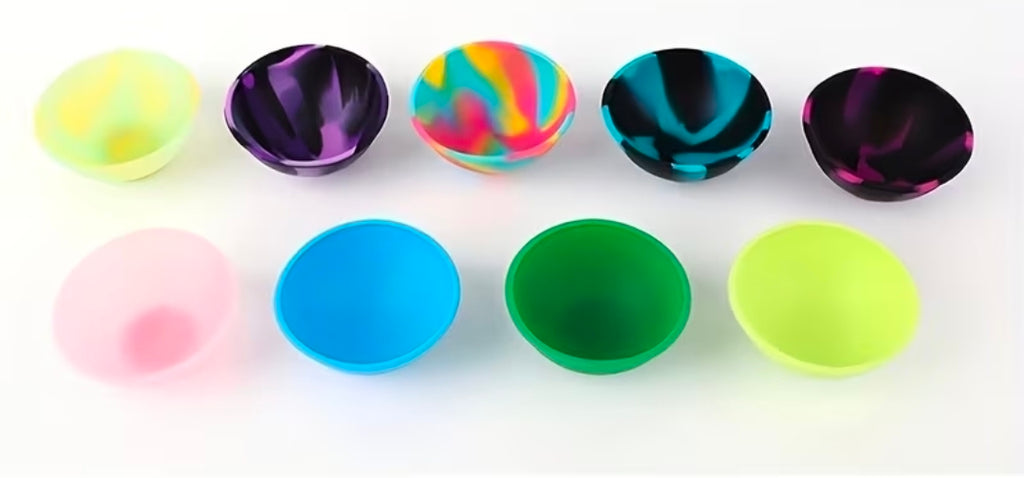 Mini ciotole in silicone buone per fare la mista 2pc