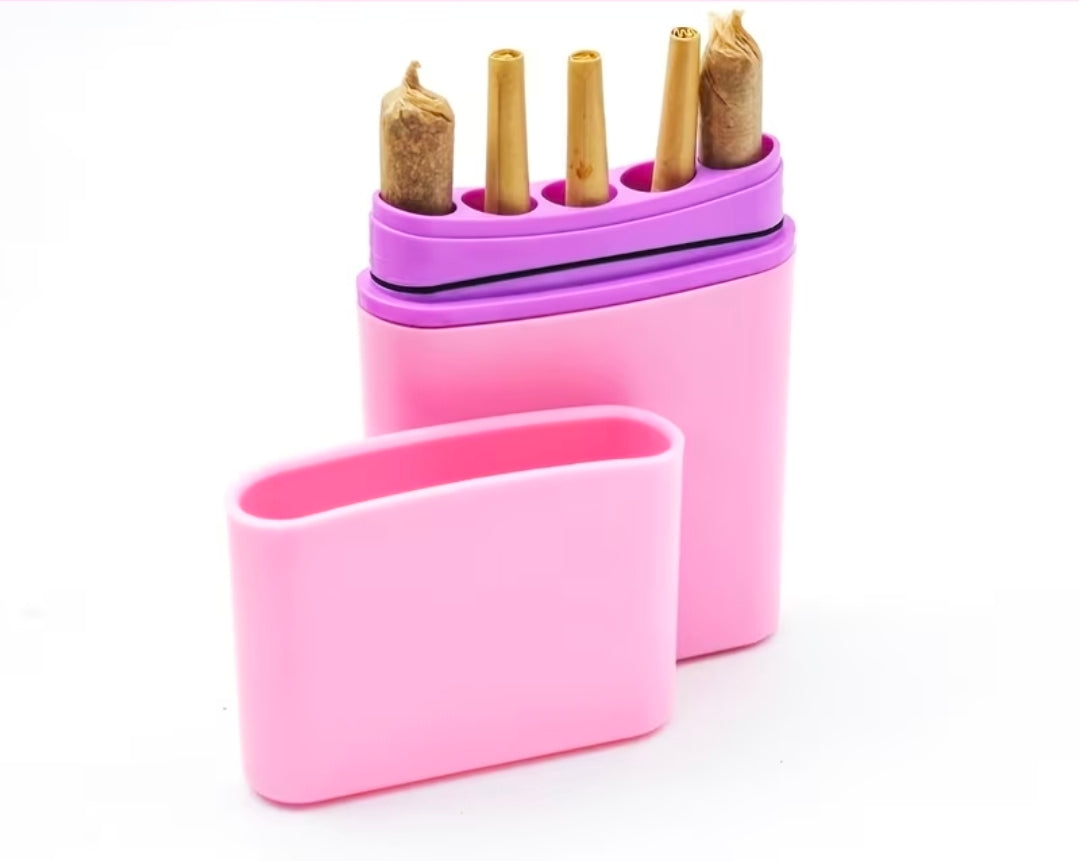 PORTASIGARETTE NORMALI O ARTIGIANALI 5 SCOMPARTI TUTTO IN SILICONE 1PZ