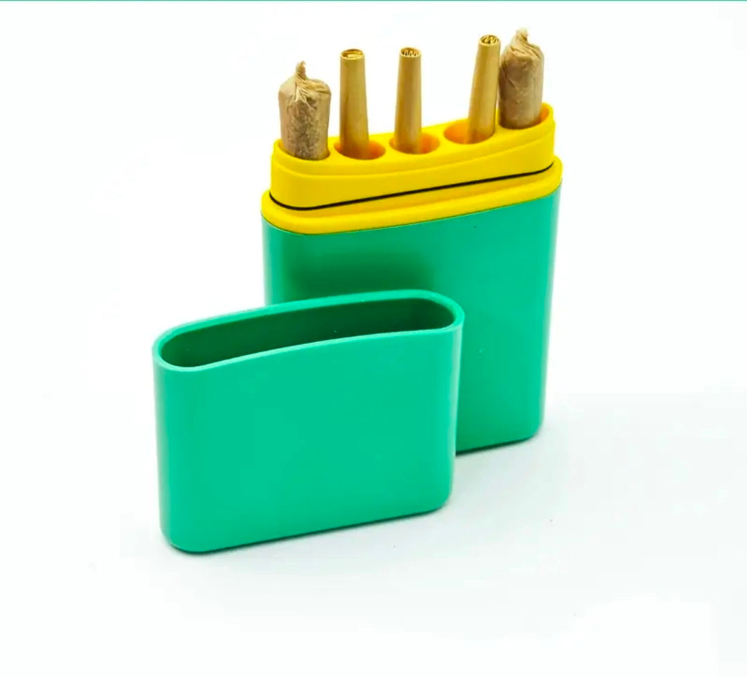 PORTASIGARETTE NORMALI O ARTIGIANALI 5 SCOMPARTI TUTTO IN SILICONE 1PZ
