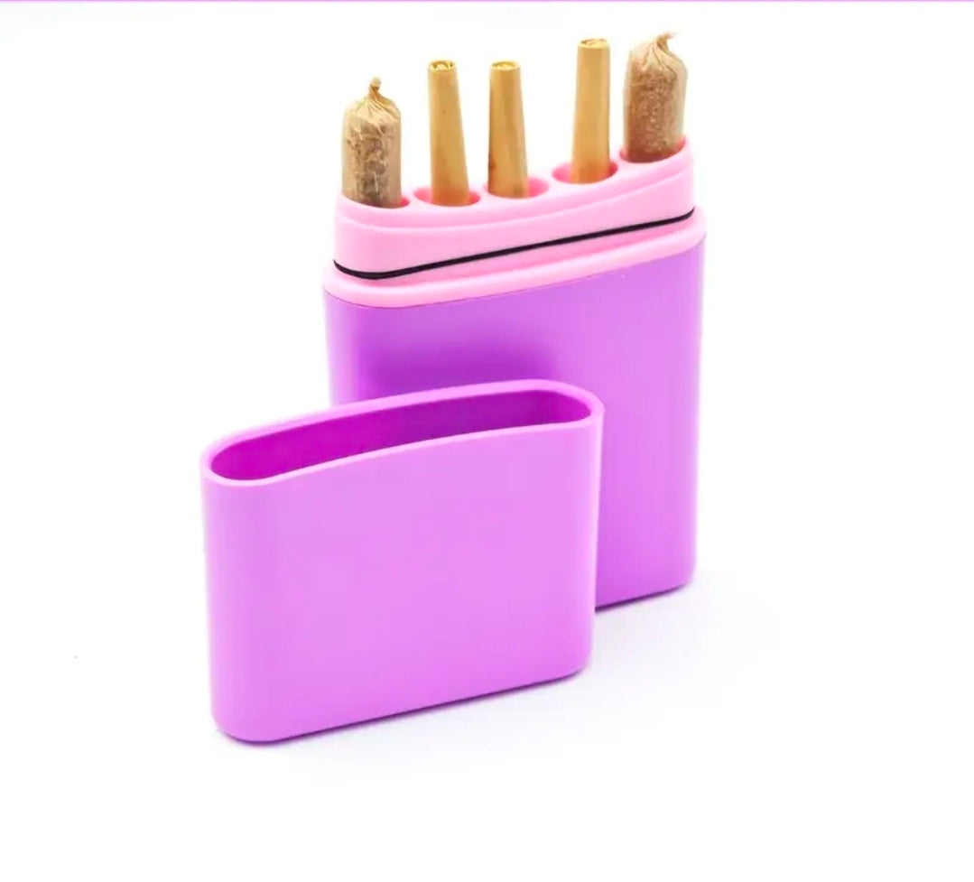 PORTASIGARETTE NORMALI O ARTIGIANALI 5 SCOMPARTI TUTTO IN SILICONE 1PZ